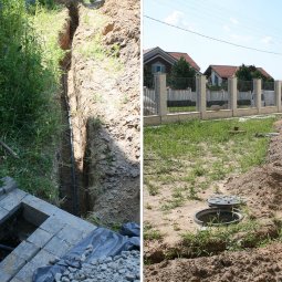 производство траншеи и укладка кабеля в ПНД трубах