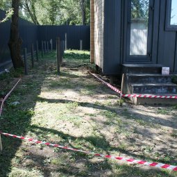 место установки генераторов до начала монтажа