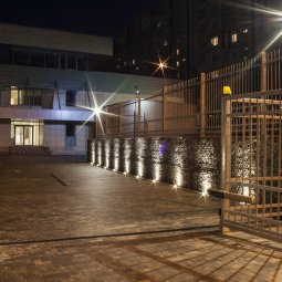 освещение зоны въезда