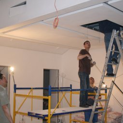 монтаж светодиодных конструкций 2 этап