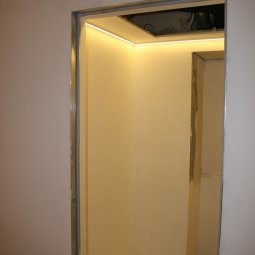 тестовое включение закарнизной подсветки 3